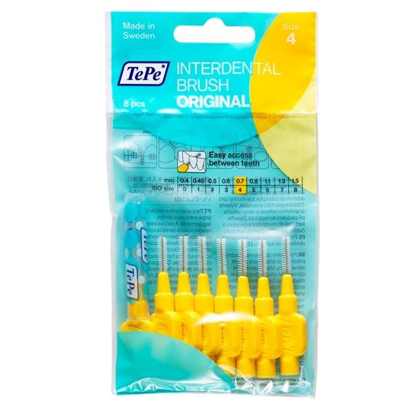 Tepe Extra Soft Arayüz Fırçası 0,45 mm 8’li Paket - Sarı