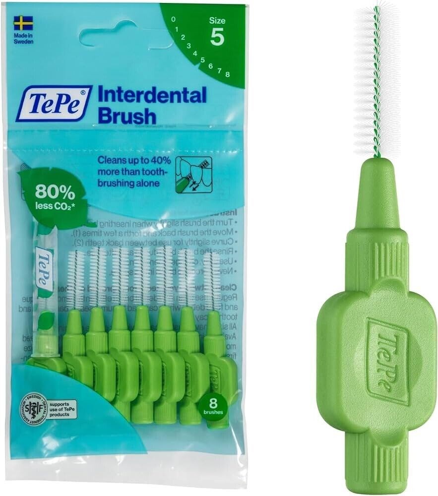 Tepe Arayüz Fırçası Original Yeşil 0,8 mm 8’li Paket