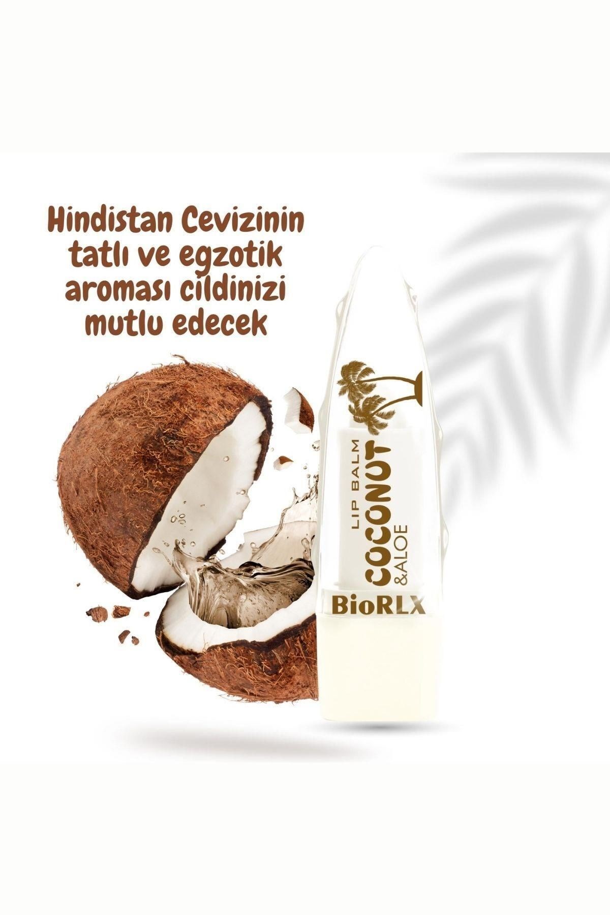 BioRLX Coconut Aloe Vera Lip Balm Color Free