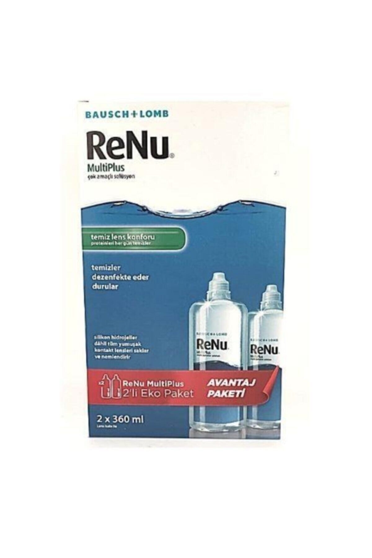 Renu Multiplus Cok Amaçli Solüsyon Eko Paket 2 X 360 ml