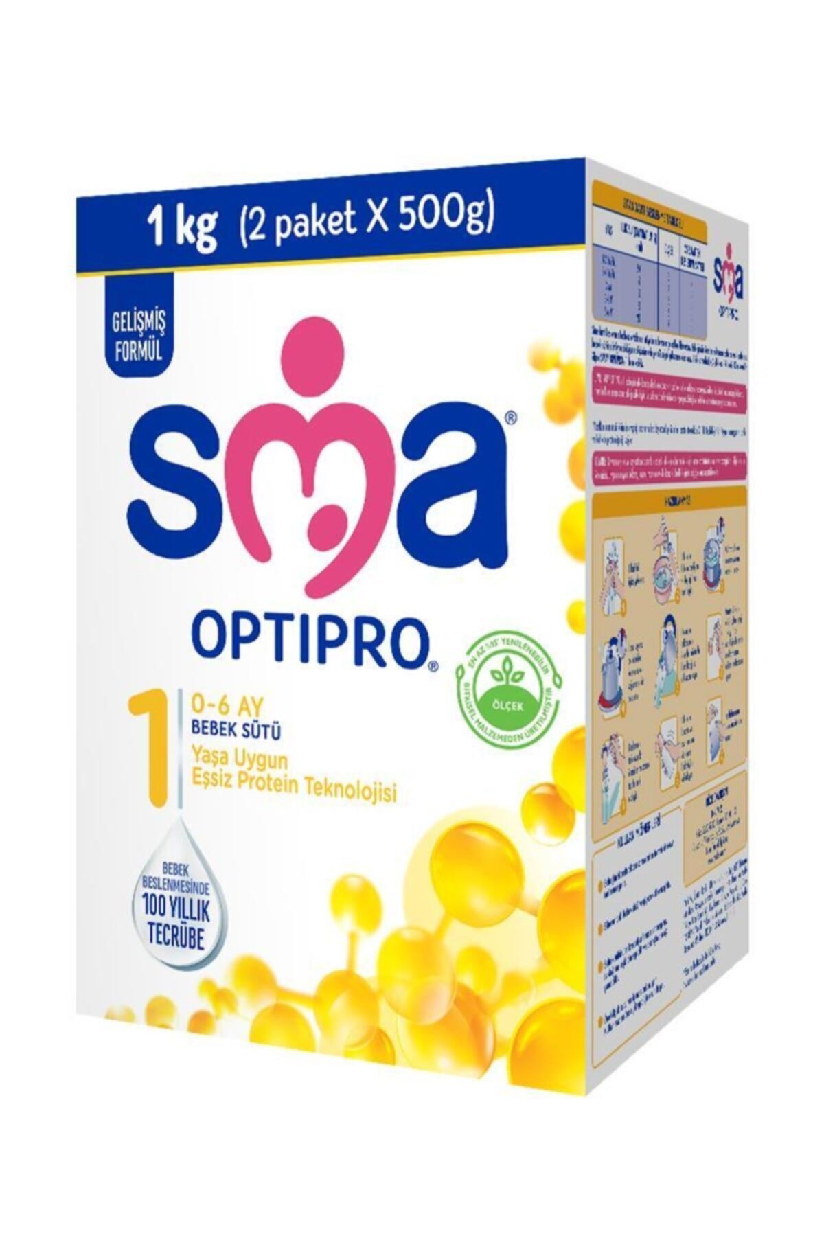 SMA Optipro Probiyotik 1 0-6 Ay Bebek Sütü 1000 Gr