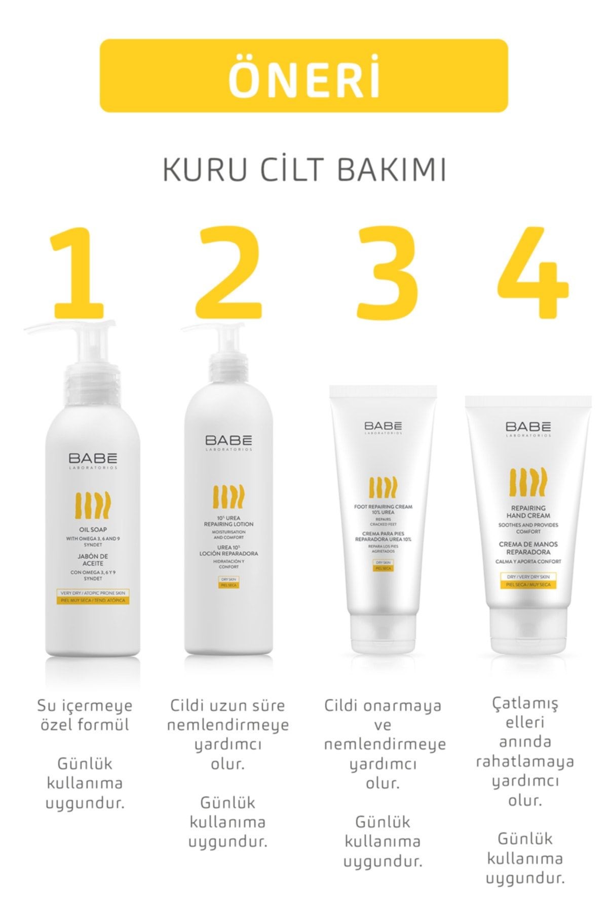 Babe %10 Üre Onarıcı Vücut Losyonu 500 ml
