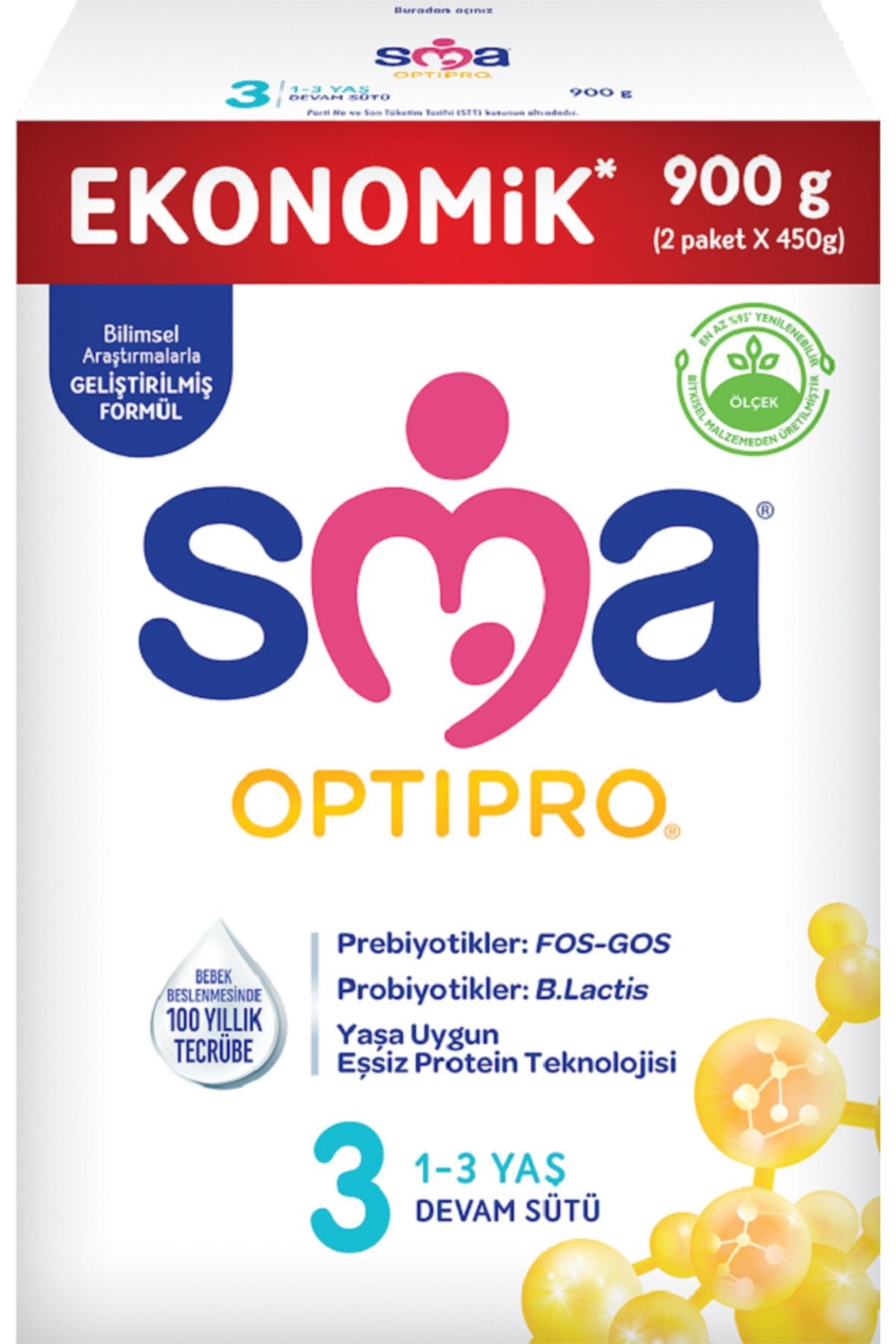 SMA Optipro 3 Devam Sütü 450 gr 2’li