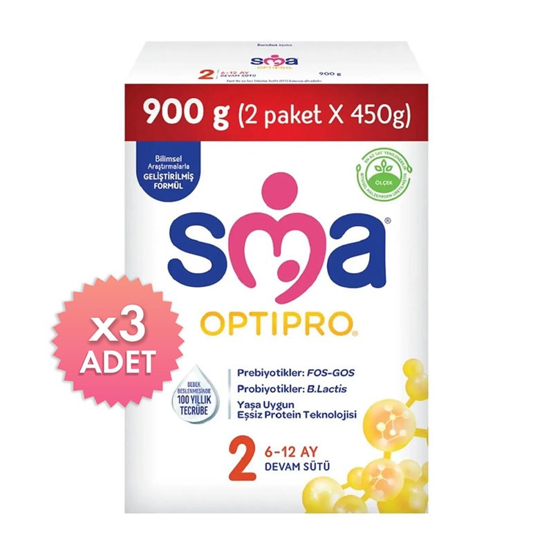 SMA Optipro 2 Devam Sütü 450 gr 2’li