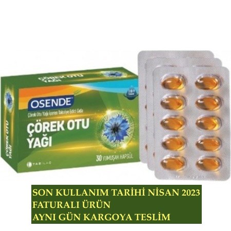 Osende Çörekotu Yağı 900 mg 30 Kapsül