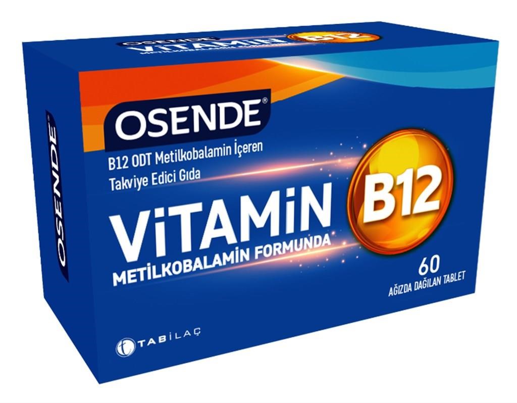 Osende Osende Vitamin B12 60 Ağızda Dağılan Tablet