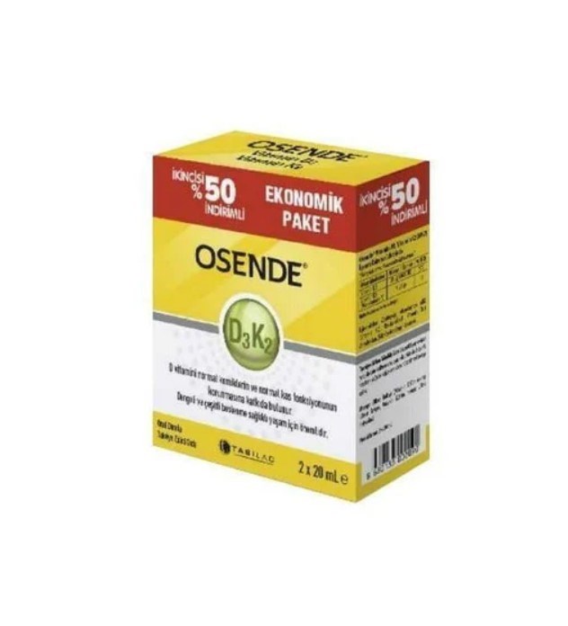 Osende D3K2 Damla 20 ml - İkincisi %50 İndirimli