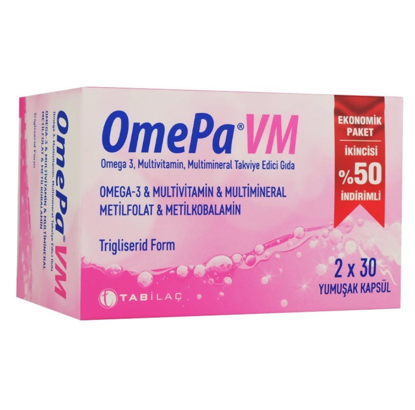 Omepa VM 30 Yumuşak Kapsül - İkincisi %50 İndirimli