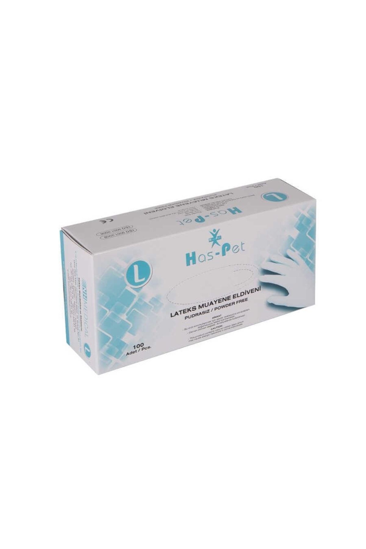 Haspet Latex Pudrasız Eldiven Large 100’lü