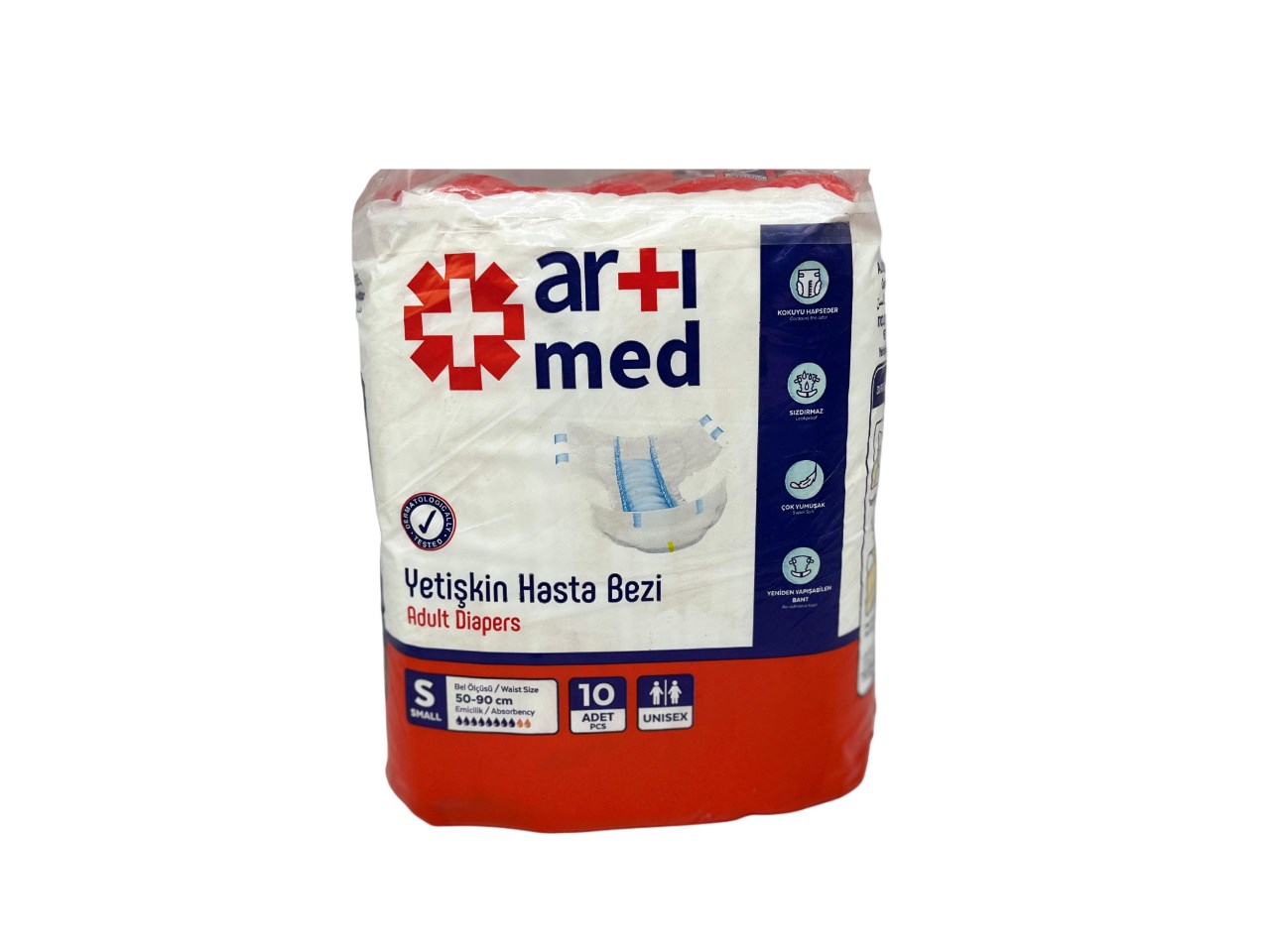 Artımed Hasta Bezi Yetişkin Small 10’lu