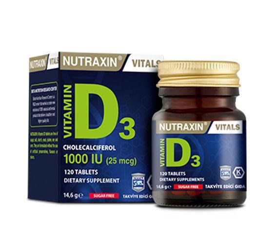 Nutraxin Nutraxin Vitamin D3 1000 IU 120 Tablet