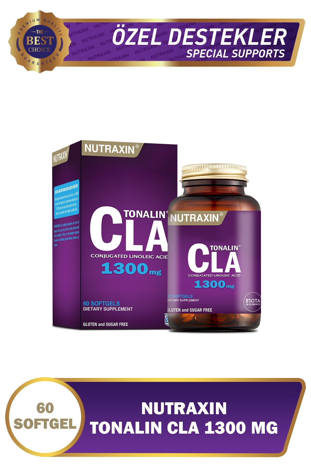 Nutraxin Quick-Slim CLA Tonalin 60 Kapsül