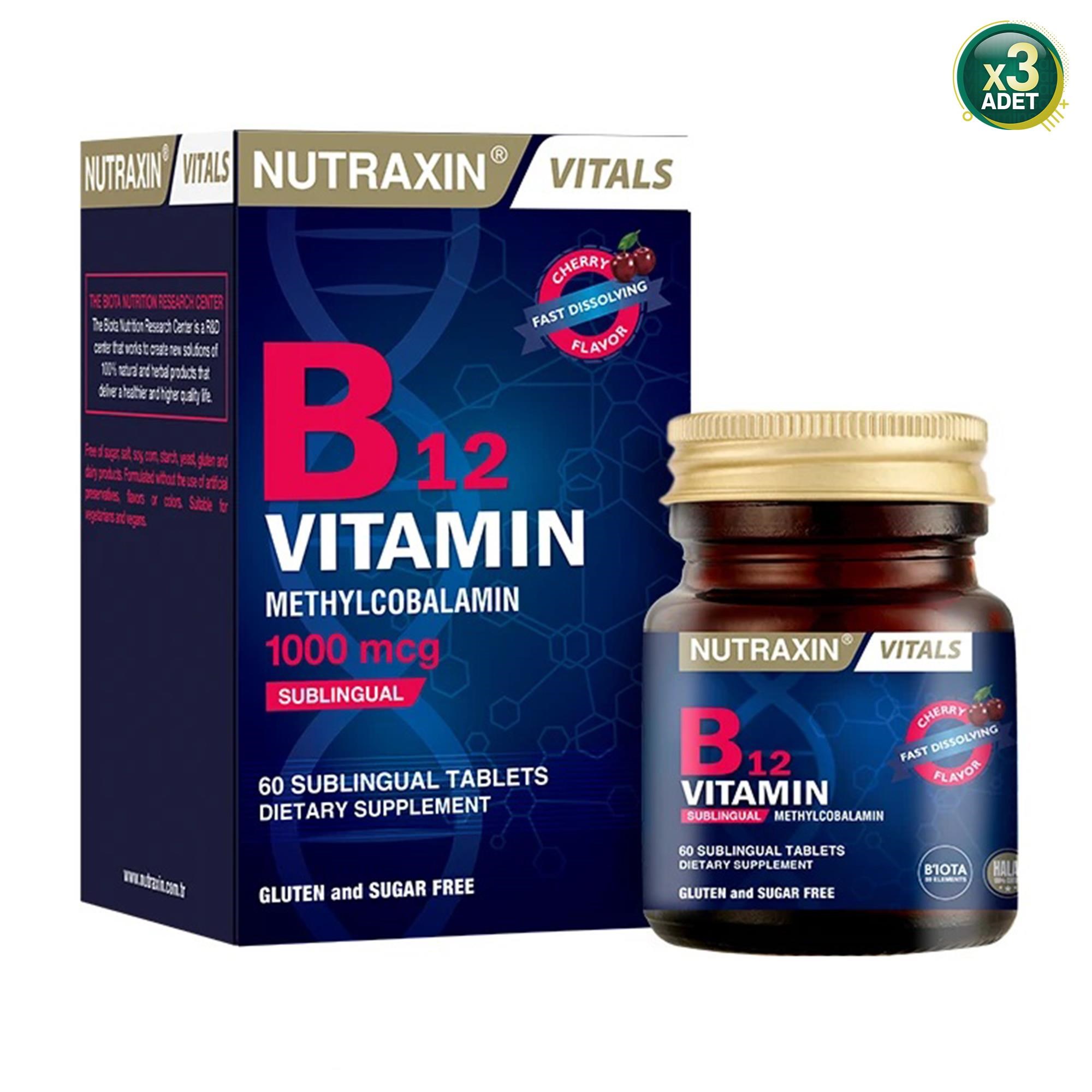 Nutraxin B12 Vitamin 60 Tablet