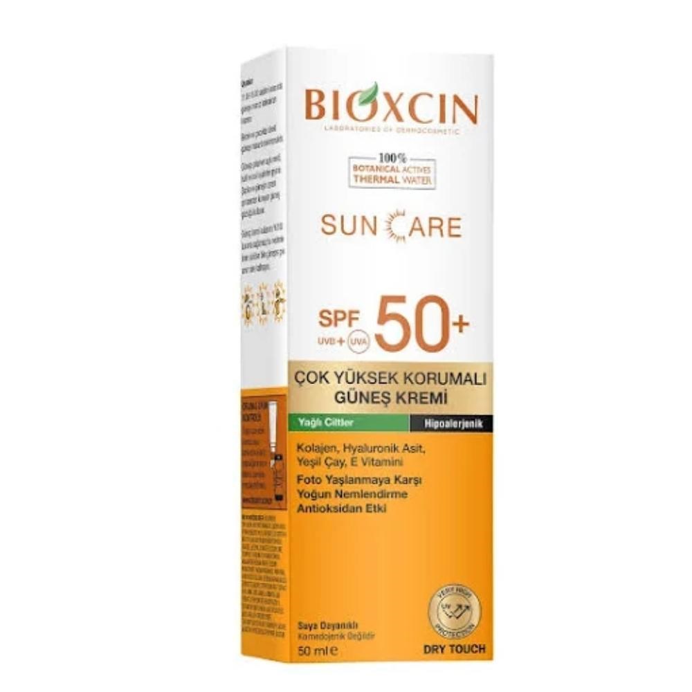 BIOXCIN SUNCARE SPF50+ ÇOK YÜKSEK KORUMALI GÜNEŞ KREMİ 50ML YAĞLI CİLTLER