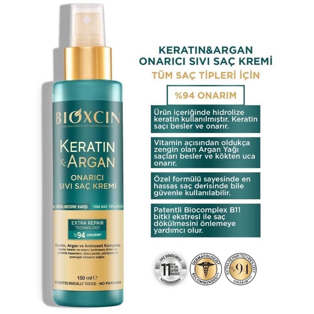 Bioxcin Bioxcin Saç Bakım Kremi Onarıcı Keratin & Argan 150 ml