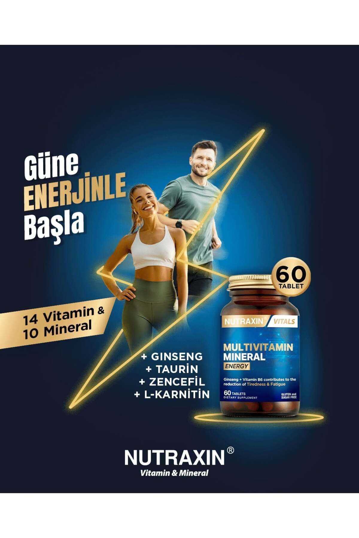 Nutraxin Multivitamin Mineral Energy 60 Tablet