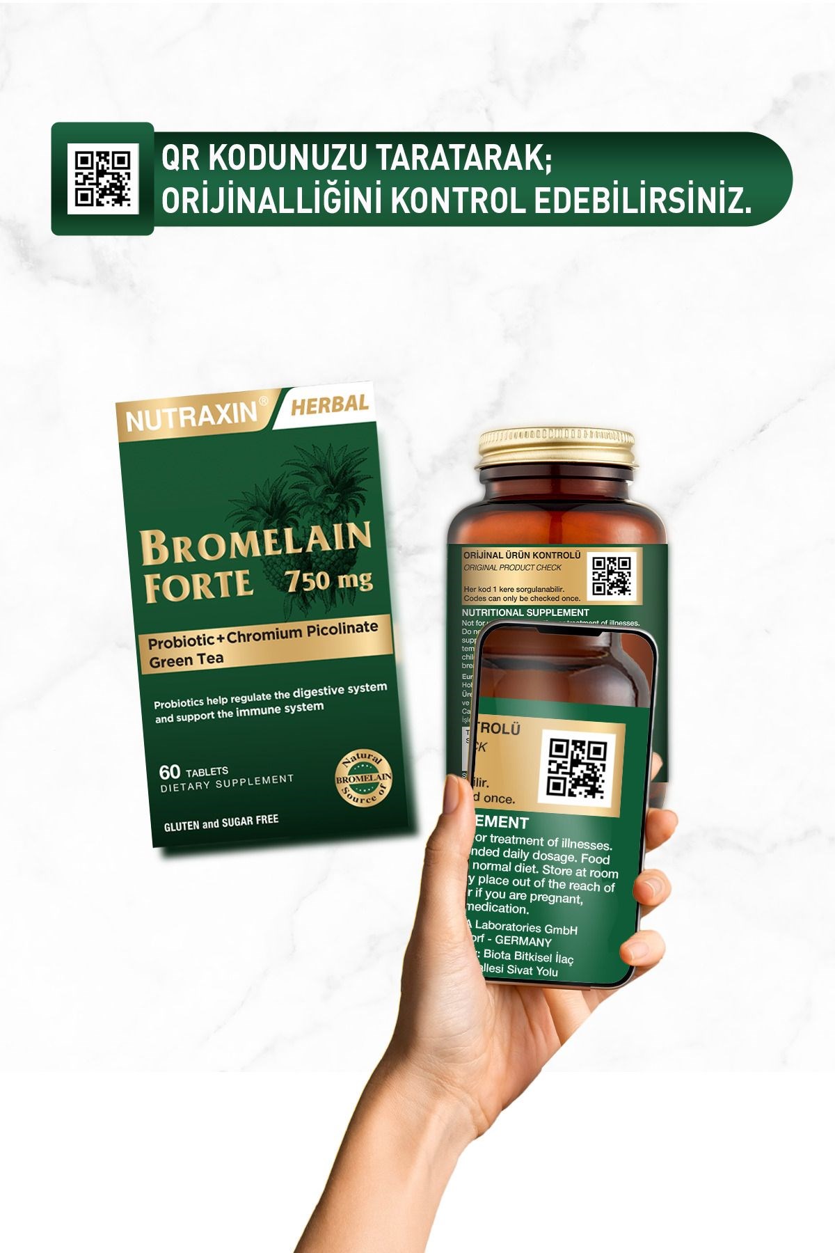 Nutraxin Bromelain Forte 60 Tablet
