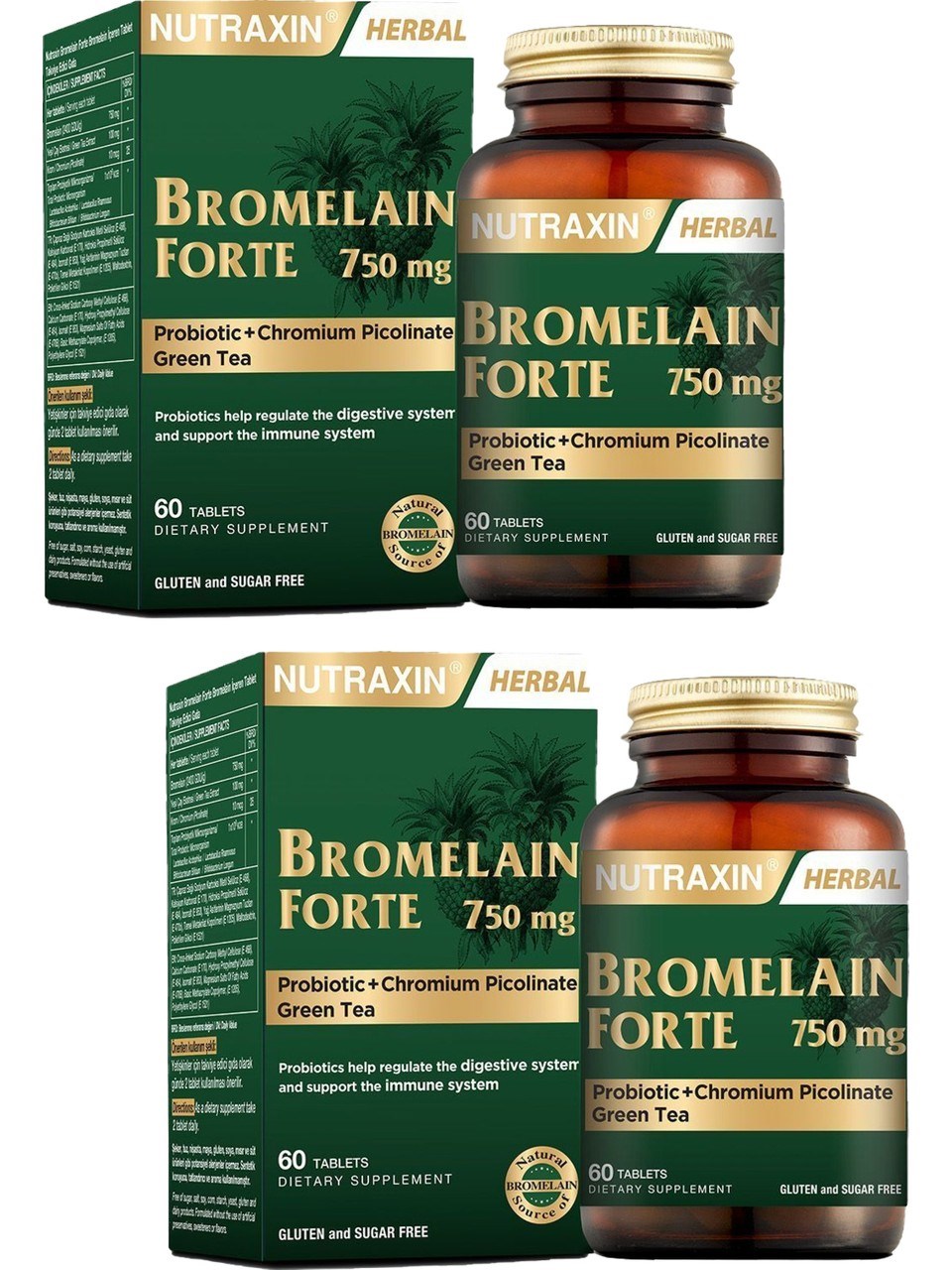 Nutraxin Bromelain Forte 60 Tablet