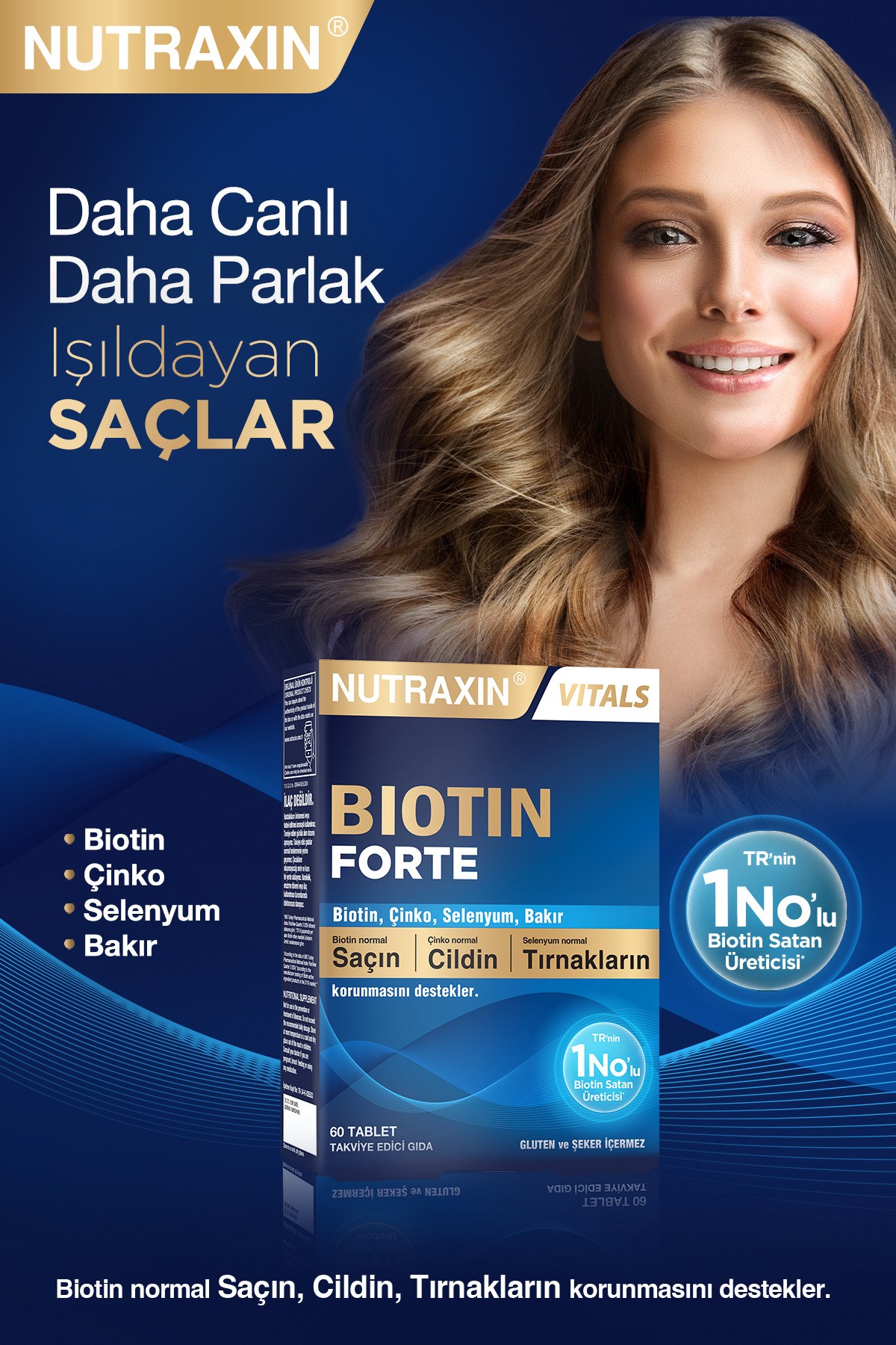 Nutraxin Biotin Forte Tablet 60’lı