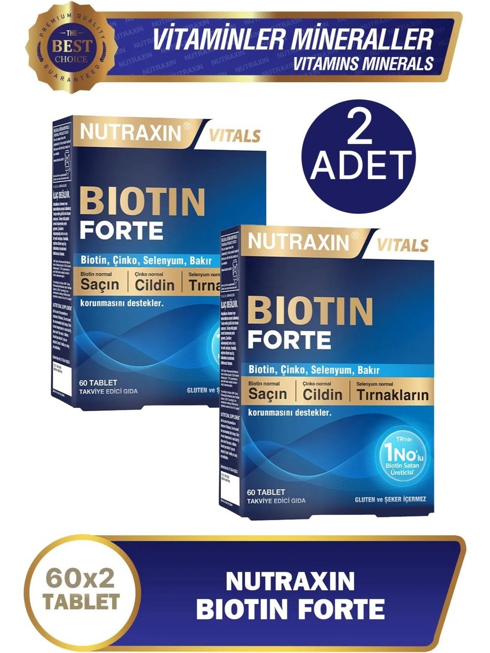 Nutraxin Biotin Forte Tablet 60’lı