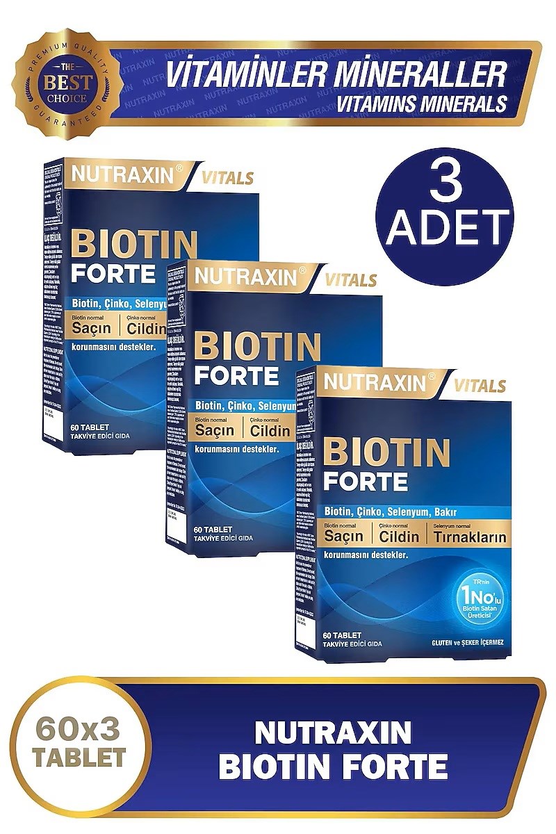Nutraxin Biotin Forte Tablet 60’lı