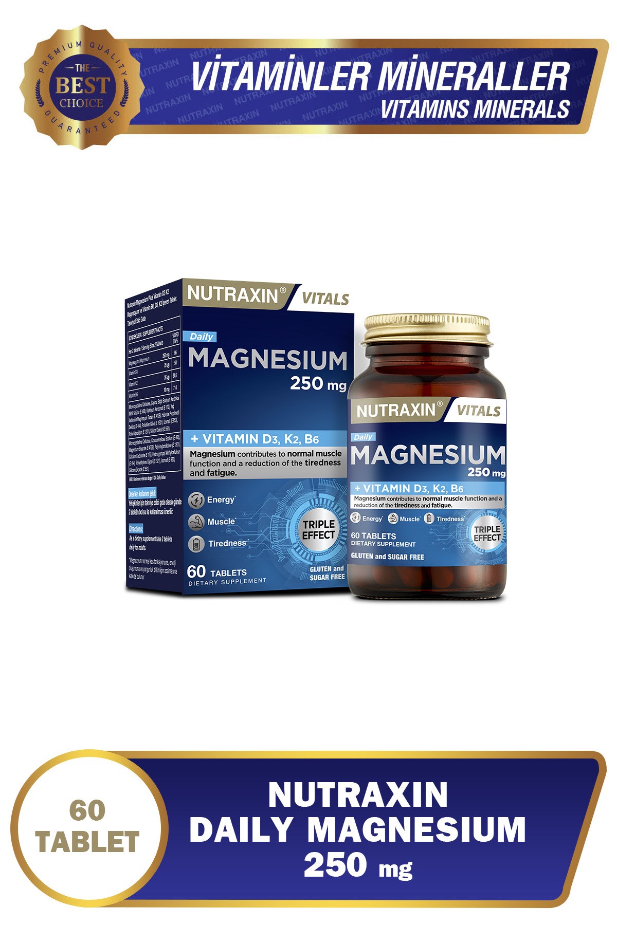 Nutraxin Magnesium Daily 60 Tablet