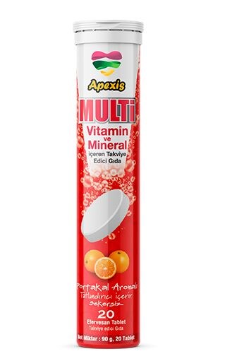 Apexis Multivitamin Efervesan 20 Tablet