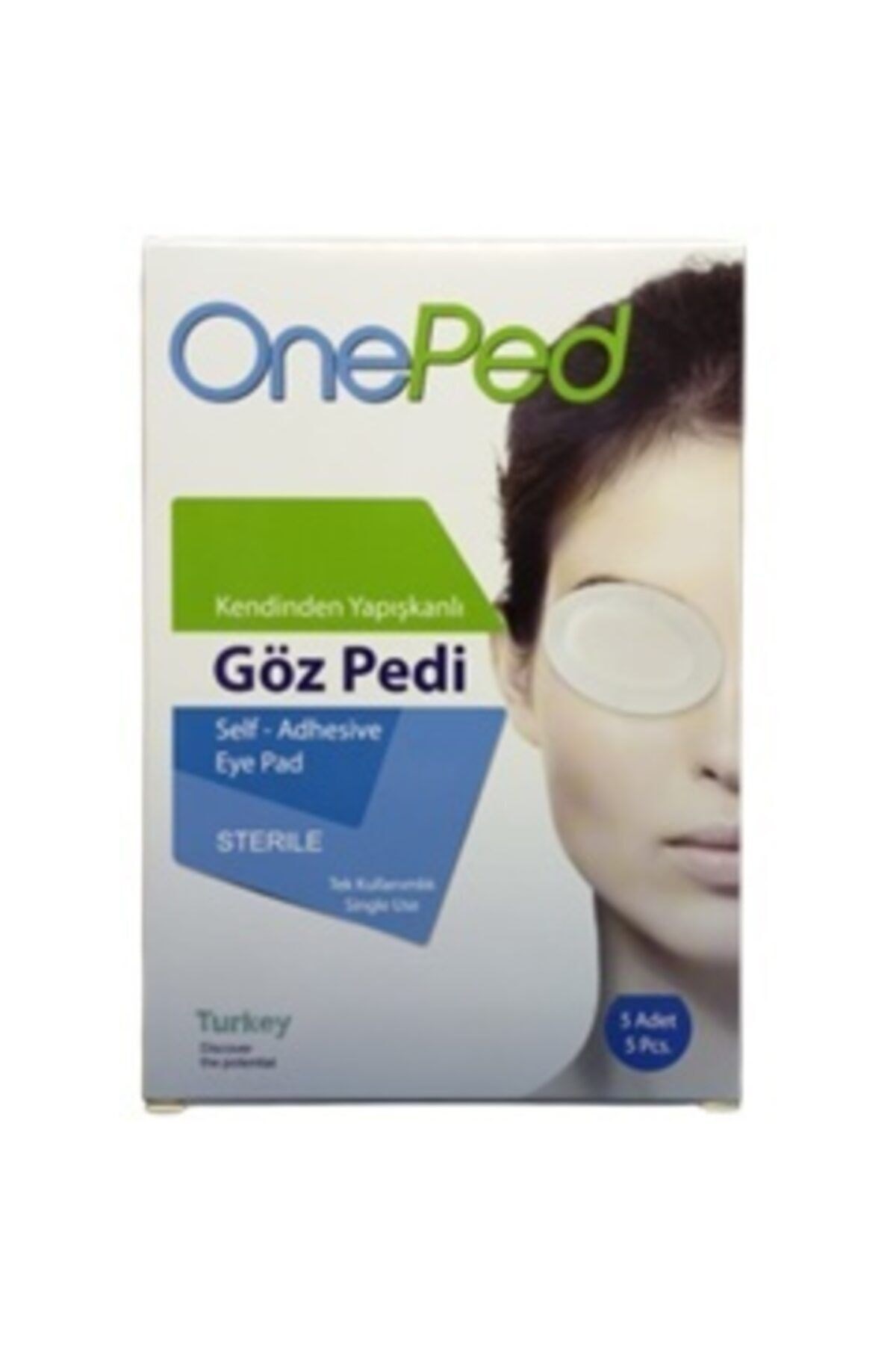 One Ped Kendinden Yapışkanlı Steril Göz Pedi 5’li