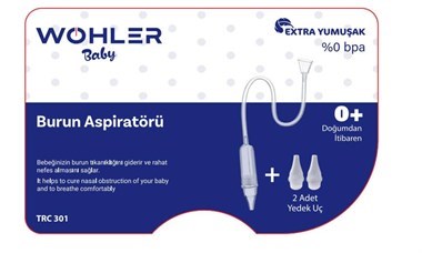 Wohler Baby Burun Aspiratörü + 2 Adet Yedek Uç