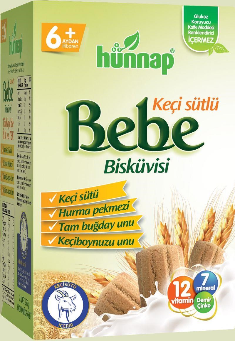 Hünnap Keçi Sütlü Bebe Bisküvisi 400 gr