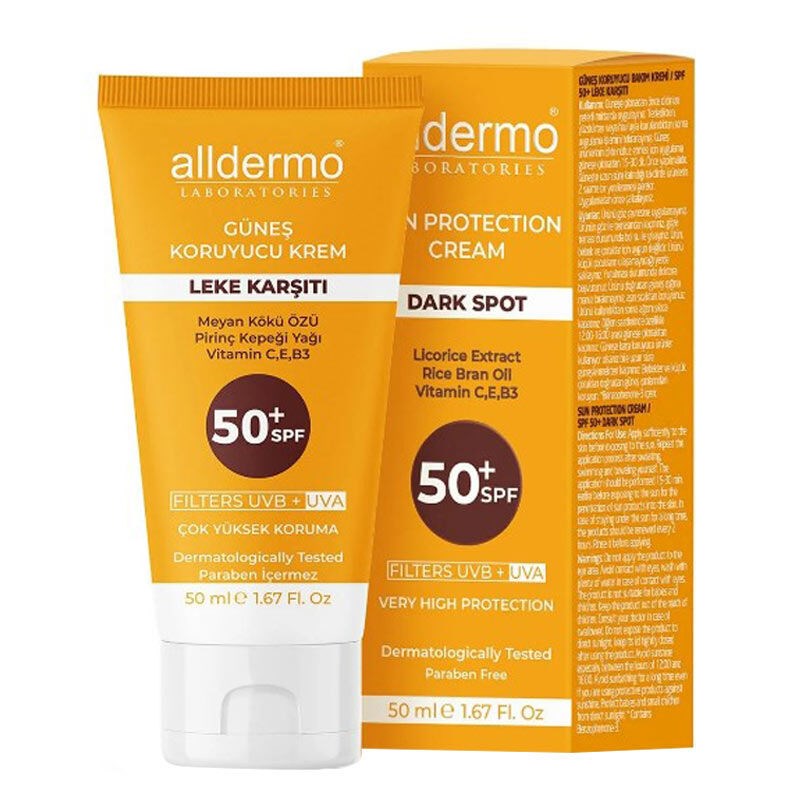 Alldermo Leke Karşıtı Güneş Koruyucu Krem SPF50 50 ml