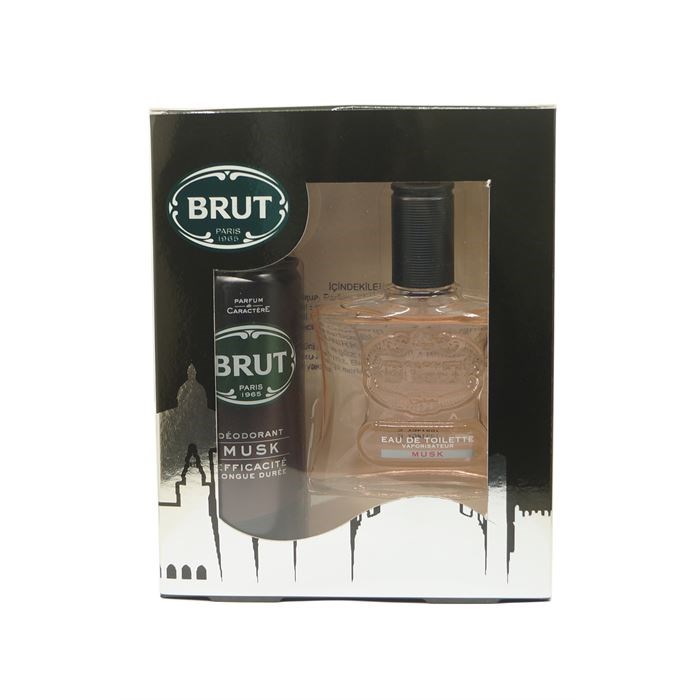 Brut Set EDT 100 ml + Sprey Deodorant Musk 200 ml