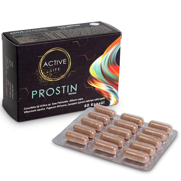 ACTIVE LIFE PROSTIN 60 KAPSÜL CÜCE PALMİYE SIRGAN SAKIZ KABAĞI LİKOPEN SOĞAN