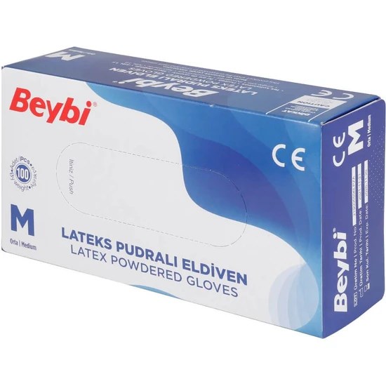 Beybi Lateks Eldiven Pudralı Medium 100’lü