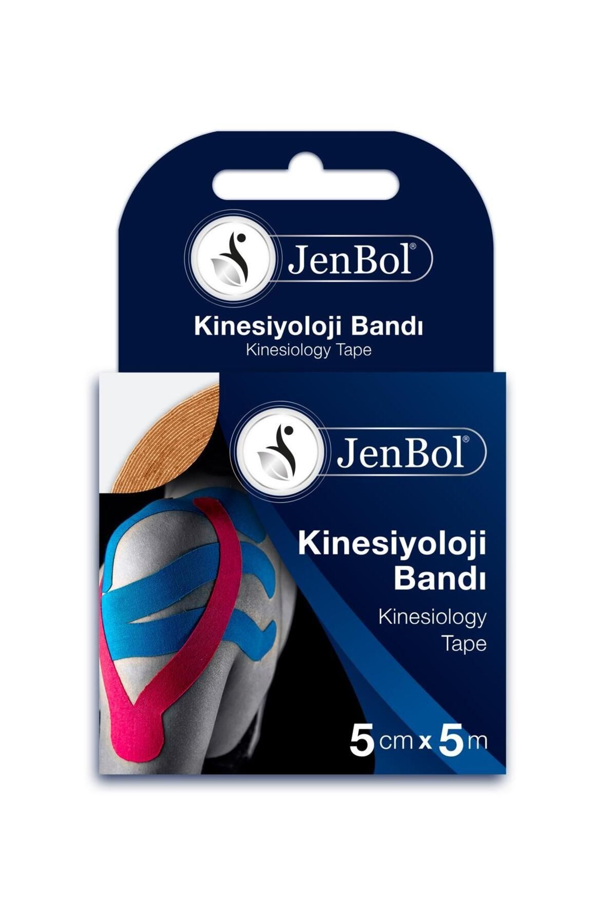 Jenbol Kinesiology Tape Ağrı Bandı 5 cm x 5 m - Siyah