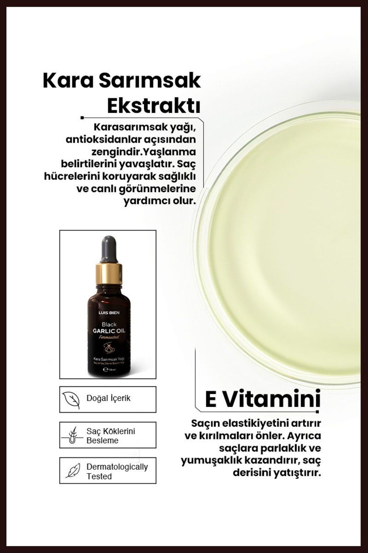 Luis Bien Kara Sarımsak Yağı 50 ml