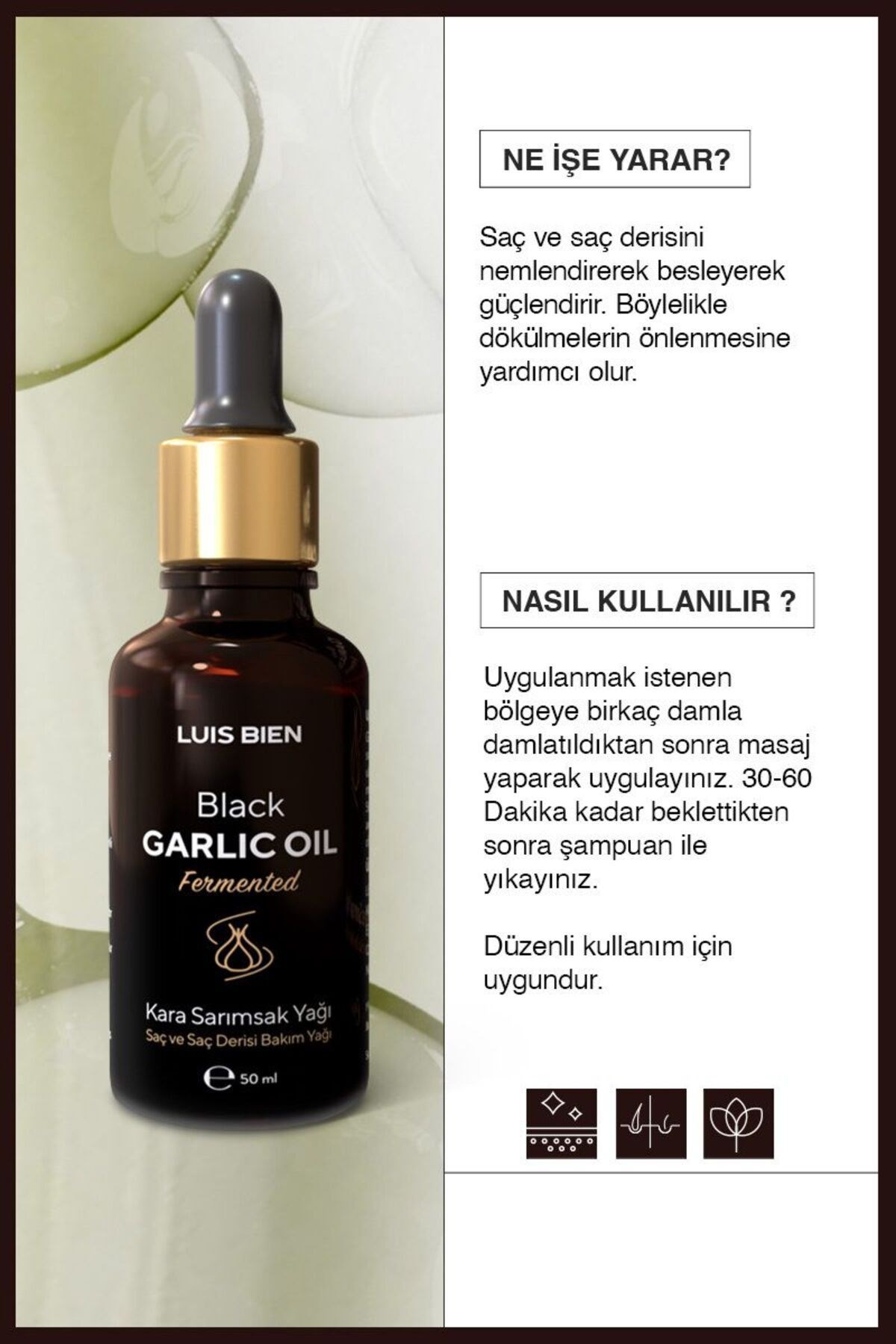 Luis Bien Kara Sarımsak Yağı 50 ml