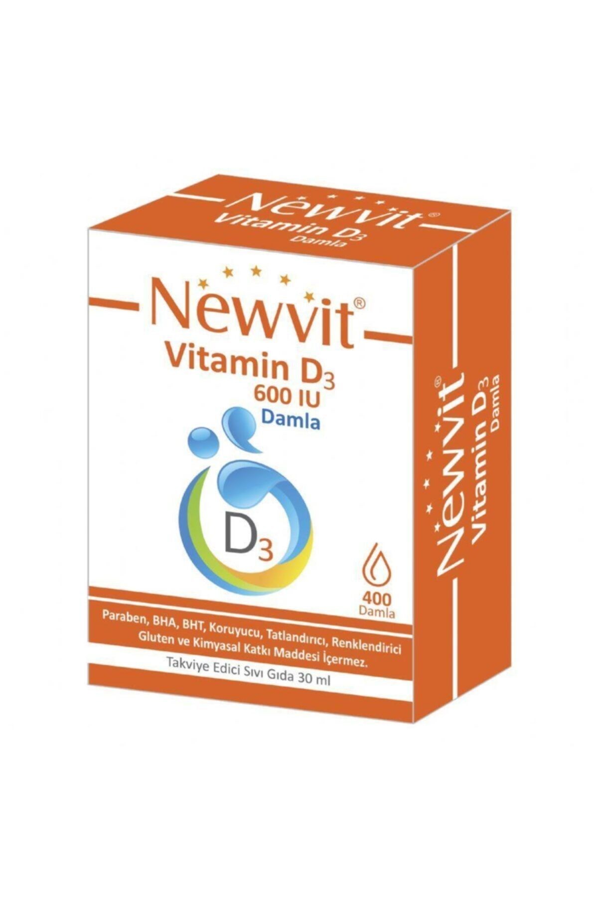 Newvit Vit D3 600 IU Damla 30 ml