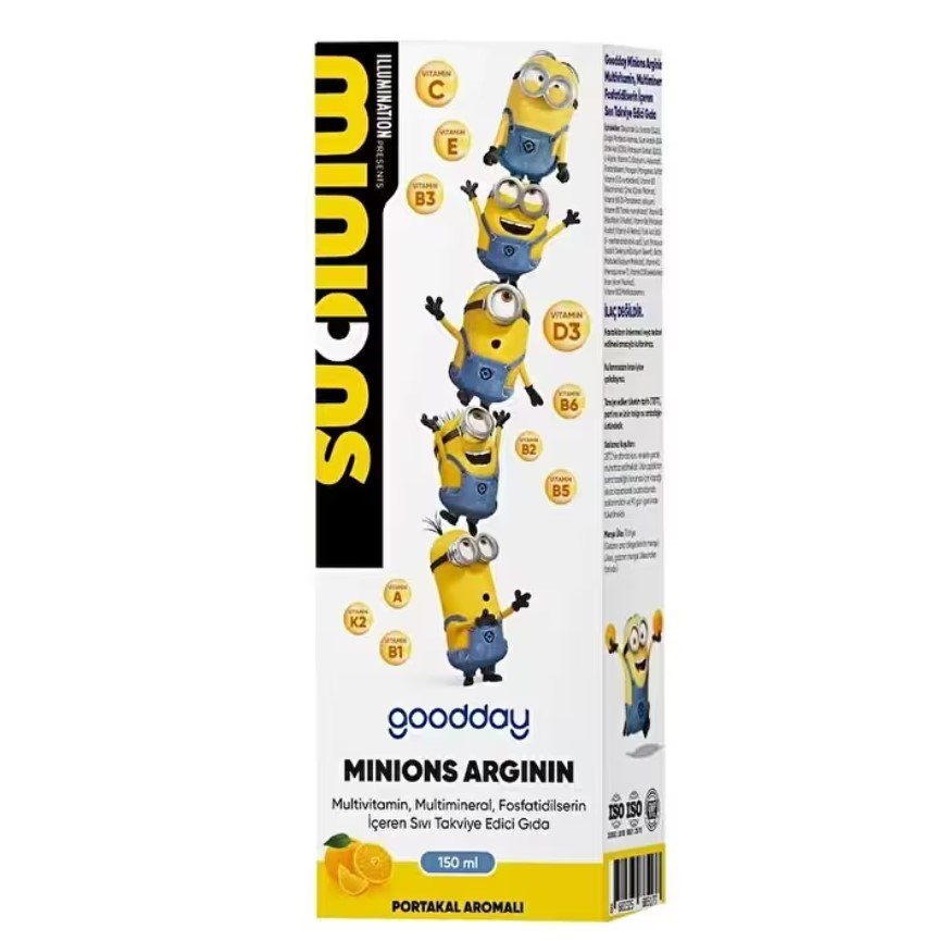 Goodday Minions Arginin Multivitamin Minarel Şurup 150 ml