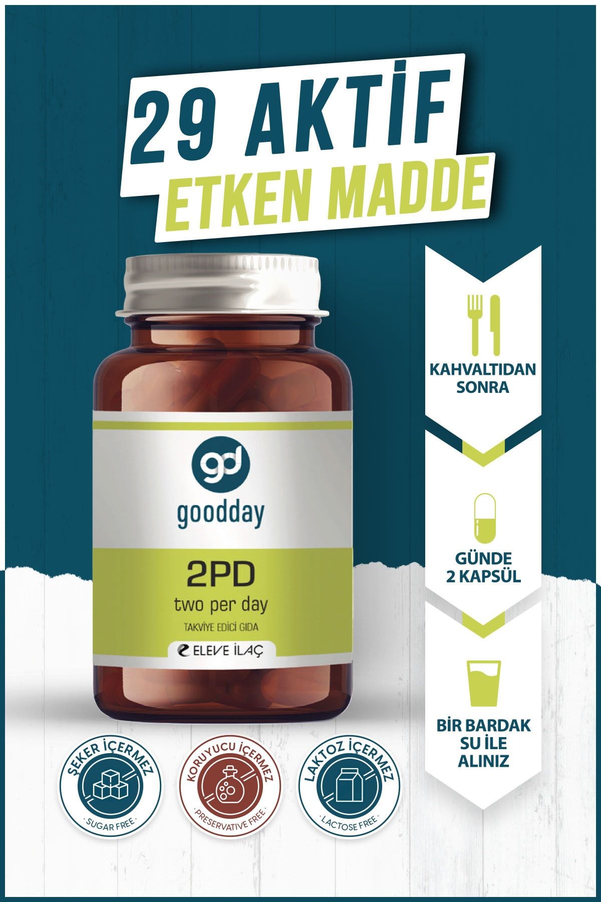 Goodday 2PD Two Per Day 60 Kapsül