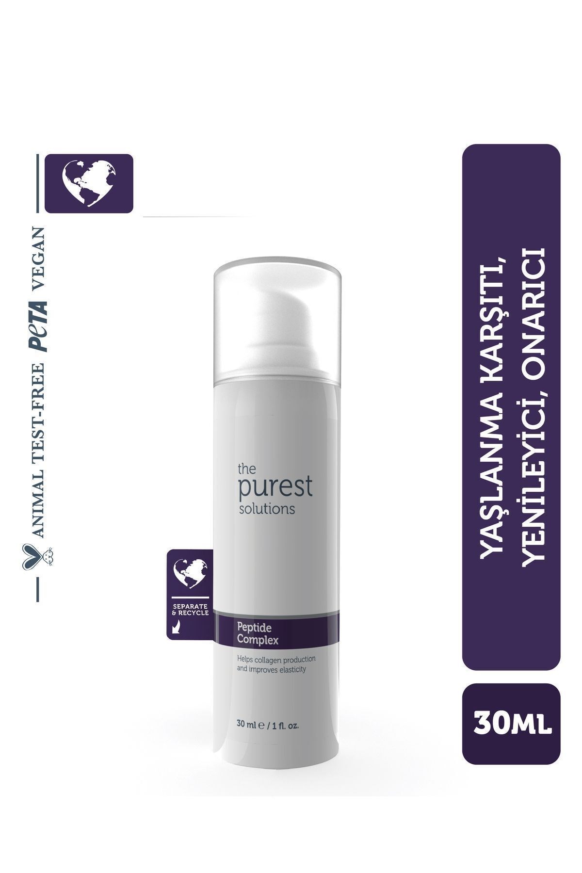 The Purest Solutions Peptit İçerikli Yaşlanma Karşıtı Cilt Bakım Serumu 30 ml (Peptide Complex)