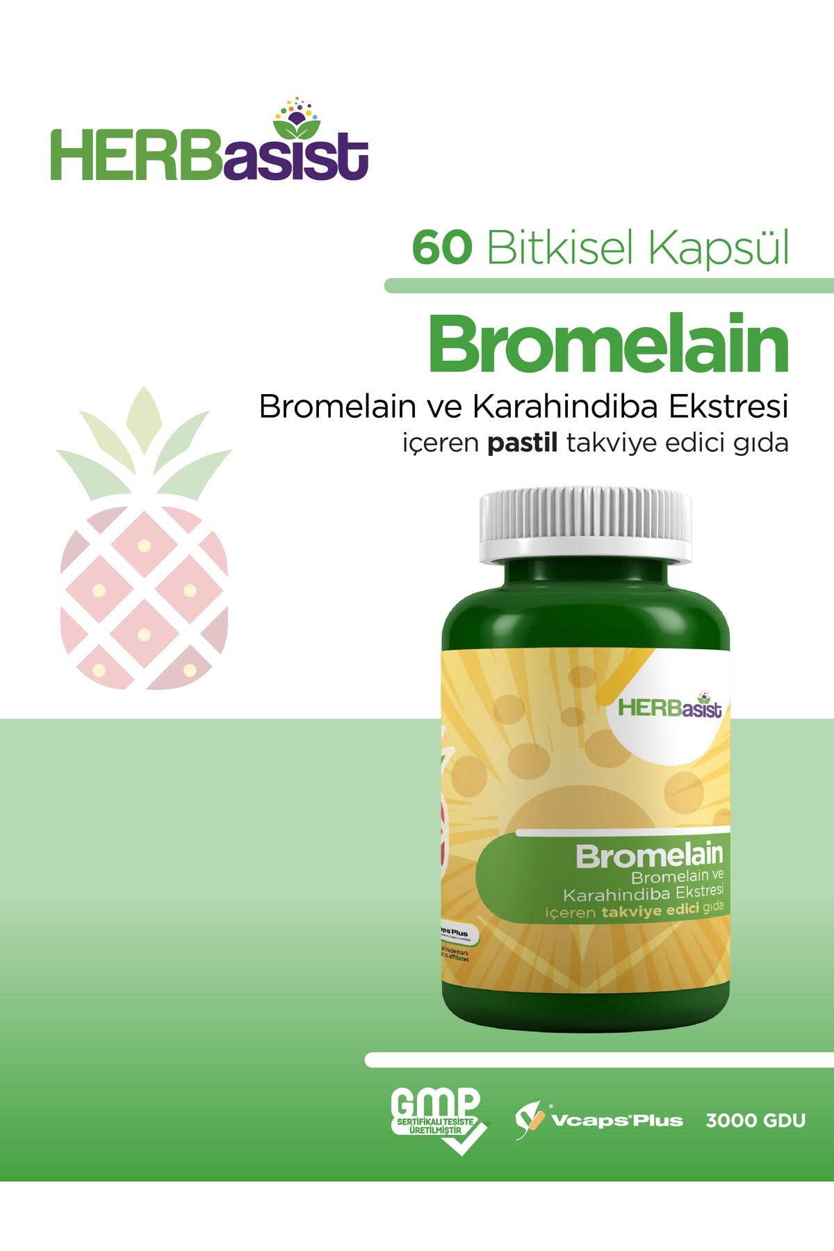 Bromelain Ve Karahindiba Ekstresi Içeren Takviye Edici Gıda