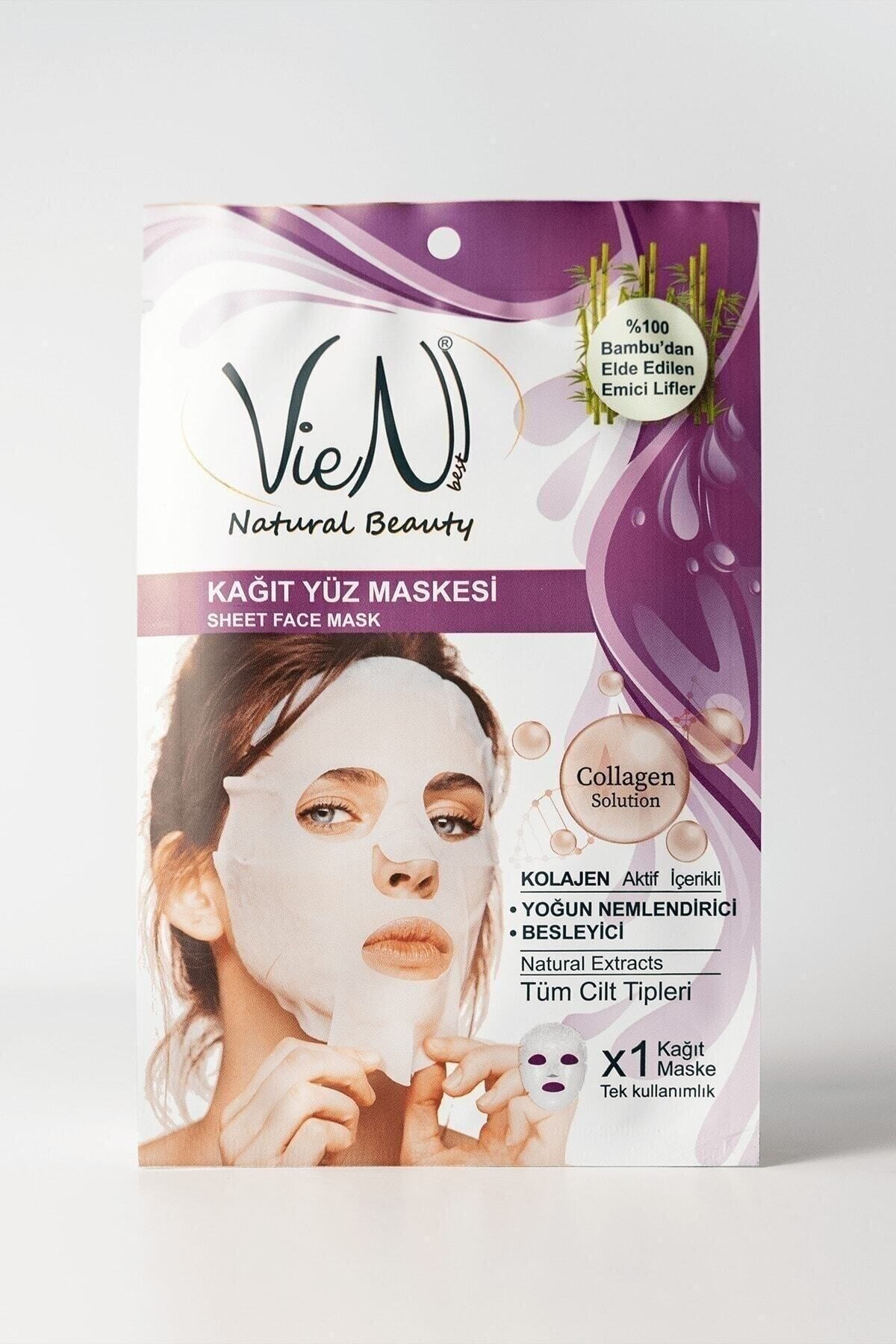 Kağıt Yüz Maskesi Collagen Yoğun Nemlendirici Besleyici (TEK KULLANIMLIK)