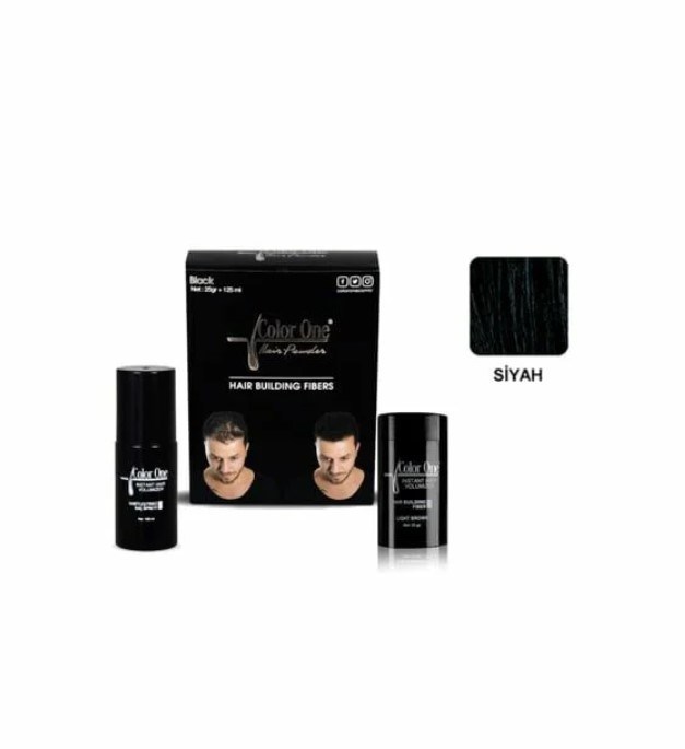 Color One Black Toz 25 gr + Sprey 100 ml