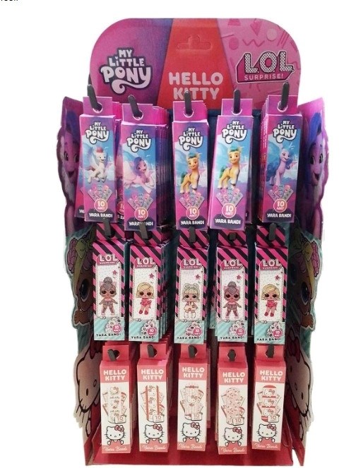 Lol Pony Hello Kity Yara Bandı Çocuk 10’lu - 120’li Stant
