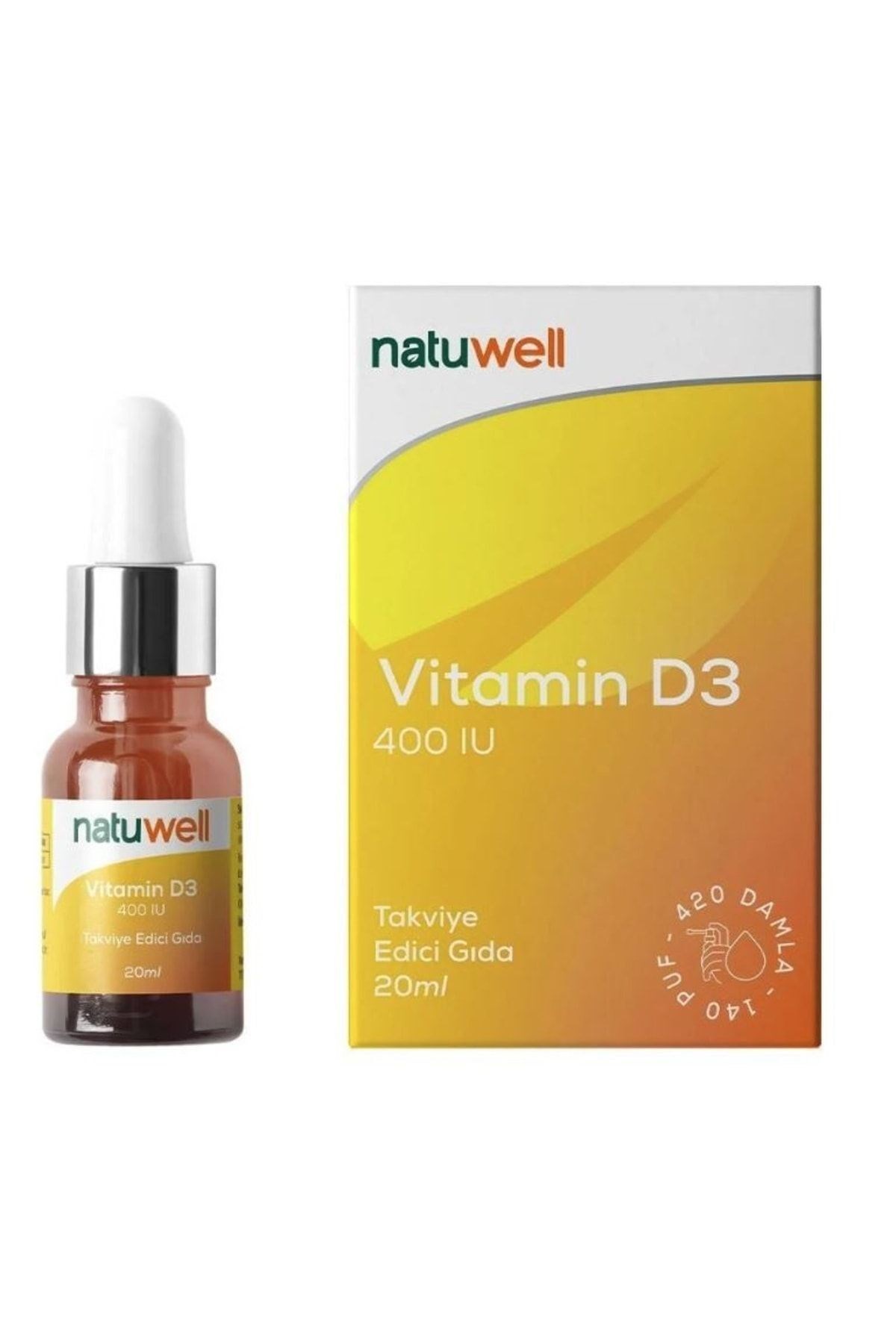 Natuwell Vitamin D3 400IU Sprey 20 ml
