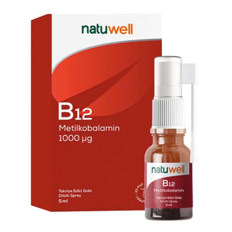 Natuwell Vitamin B12 Metilkobalamin Sprey 5 ml