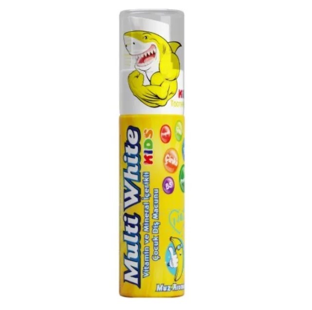 Multi White Diş Macunu Çocuklar İçin Muz Aromalı 50 ml