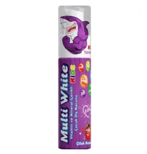 Multi White Diş Macunu Çocuklar İçin Çilek Aromalı 50 ml