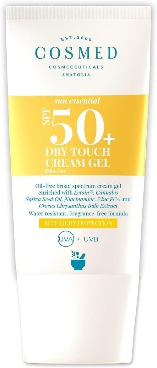 Cosmed Sun Essential Dry Touch Cream Gel SPF50 Yağlı/Karma Akne Eğilimli Ciltler İçin Mat Bitişli Yü